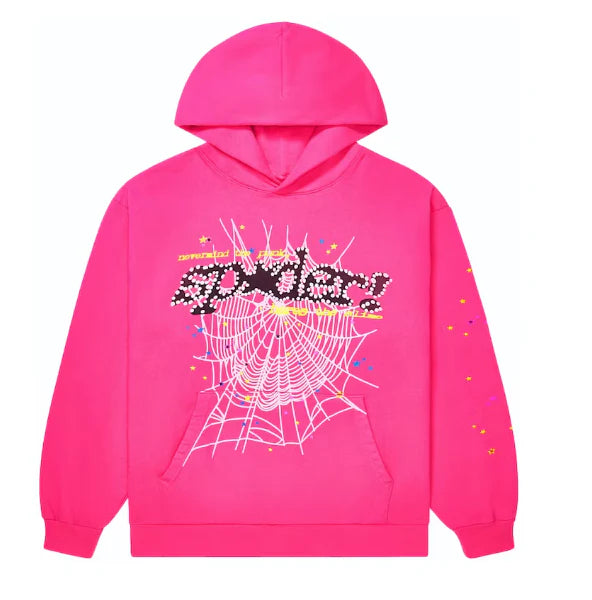 1:1 Pink sp5der hoodie